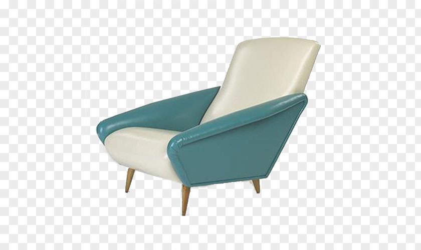 Small Fresh Decorative Blue Sofa Chair Couch Chaise Longue Furniture PNG