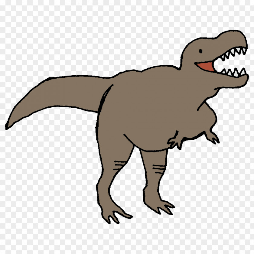 Tyrannosaurus Velociraptor Standing Extinction Tail PNG