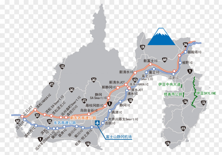 Vi Map Hamamatsu Shizuoka Shimada Izu Peninsula Minamiizu PNG