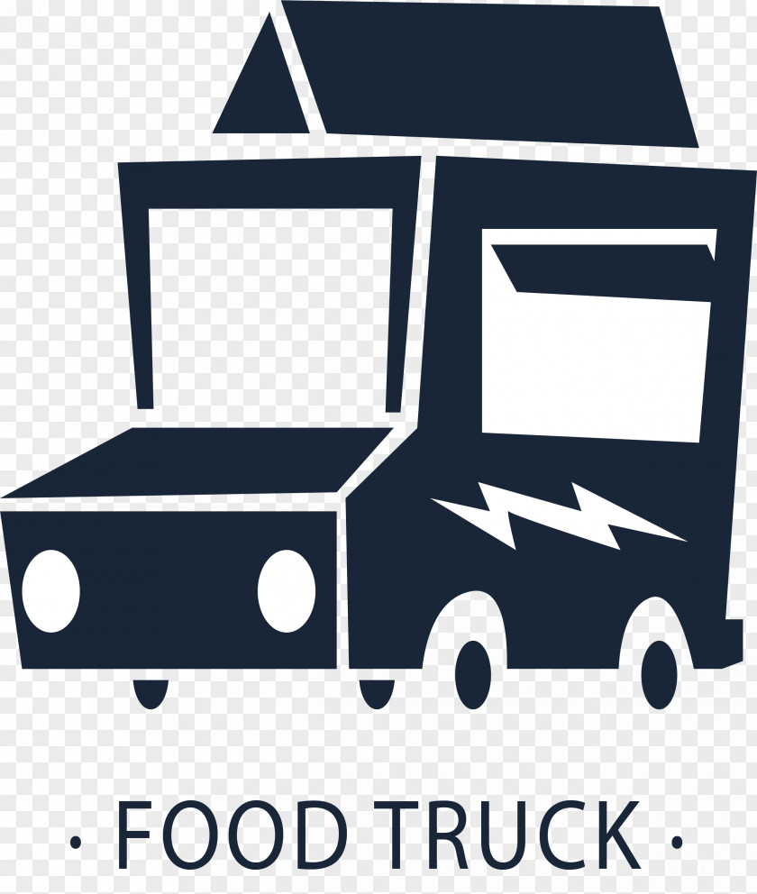 Dark Blue Fast Food Car Hamburger Mexican Cuisine Breakfast Truck PNG