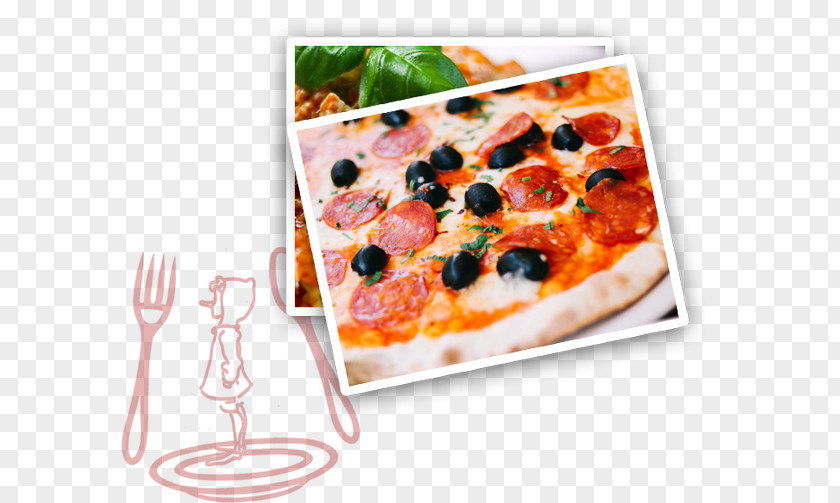 Pizza Sicilian Cuisine Cheese Pepperoni PNG