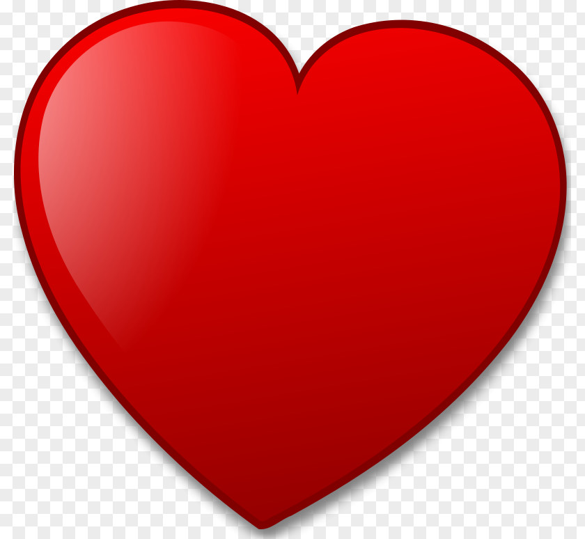 Red Heart Valentine's Day Clip Art PNG
