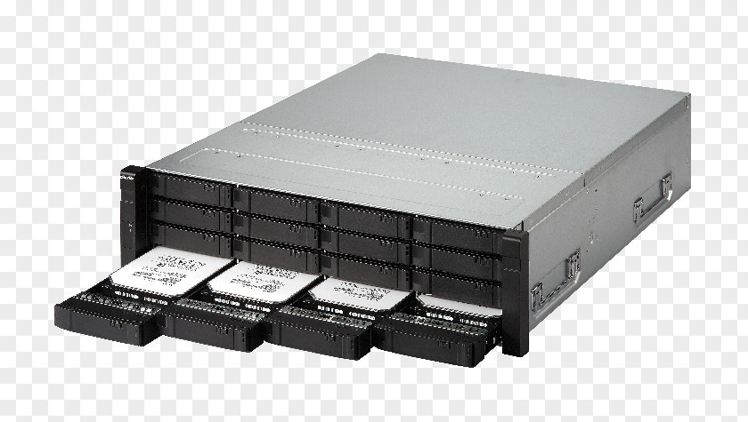 SAS 12Gb/s Computer Servers QNAP Systems, Inc.Enterprise X Chin Serial Attached SCSI Network Storage Systems ES1640DC NAS Server PNG