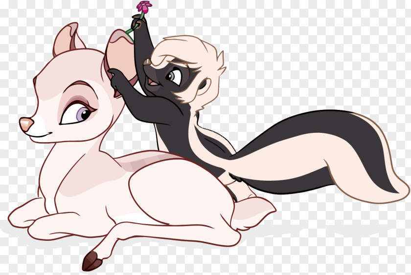 Vector Fawn And Skunk Euclidean Illustration PNG