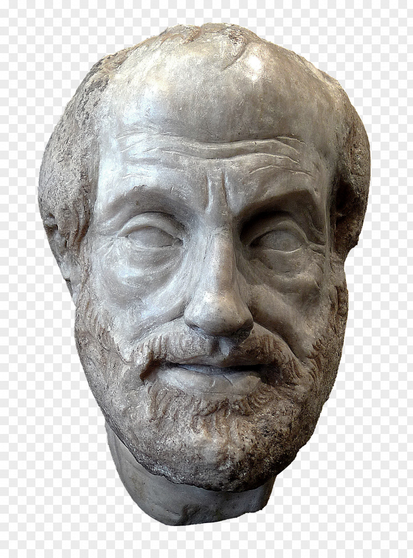 Aristotle Poster With A Bust Of Homer Lyceum Ancient Greece On The Soul PNG