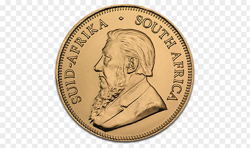 Gold Krugerrand Coin Bullion American Eagle PNG