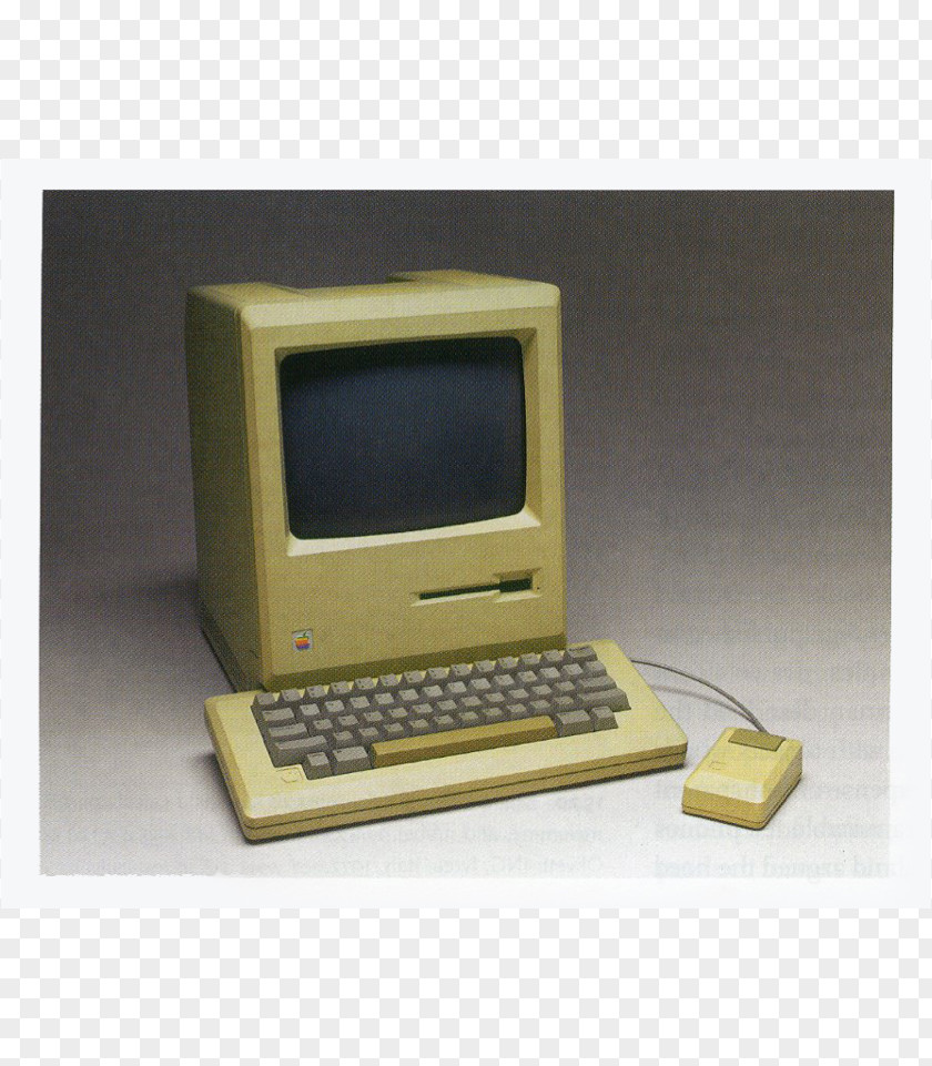 Hand-painted Moon Pictures Apple Lisa Laptop Macintosh 128K PNG