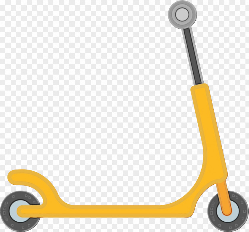 Kick Scooter Yellow PNG