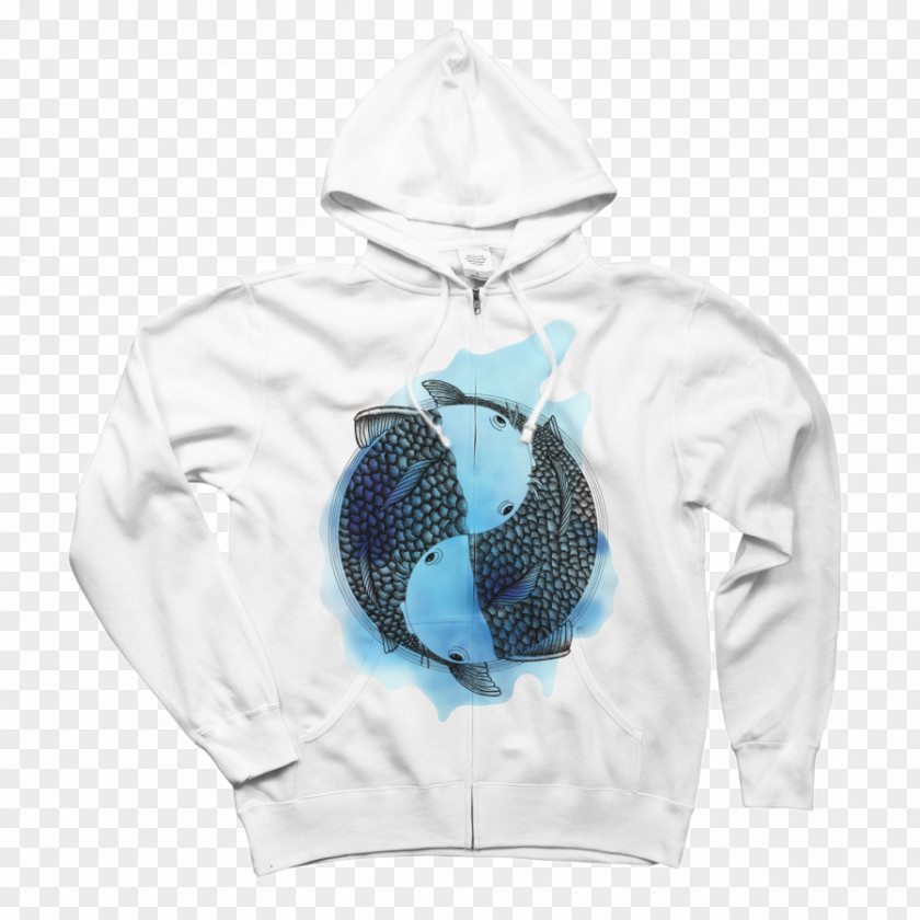 Pisces Hoodie T-shirt Design By Humans PNG