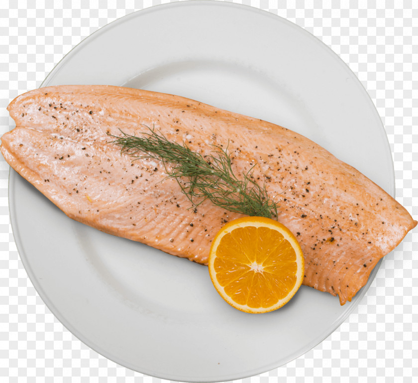 Fillet Smoked Salmon Lox Fish Steak Chinook PNG