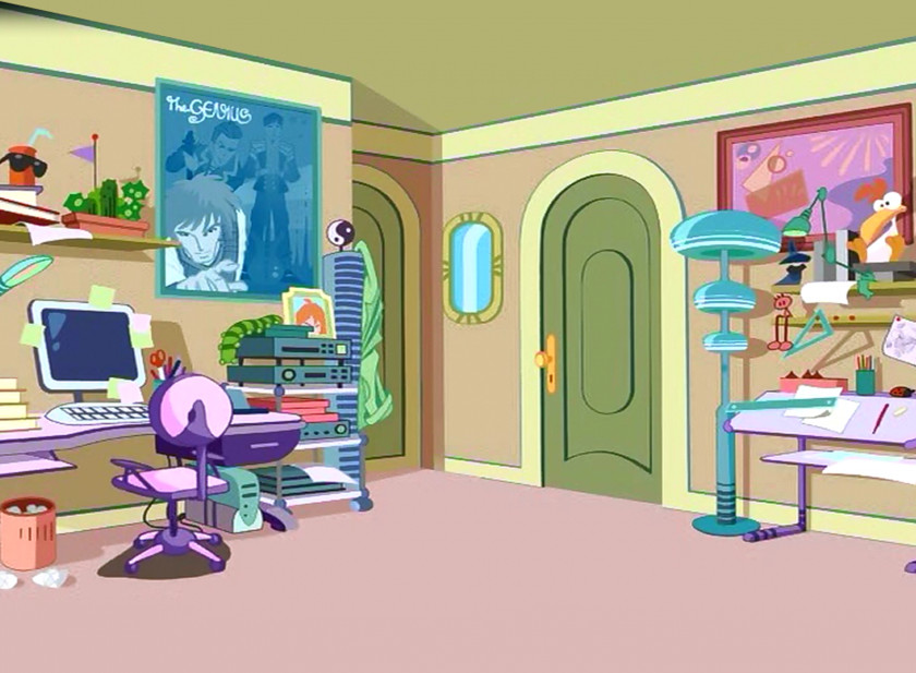 Room Bedroom Cartoon Living Animation PNG