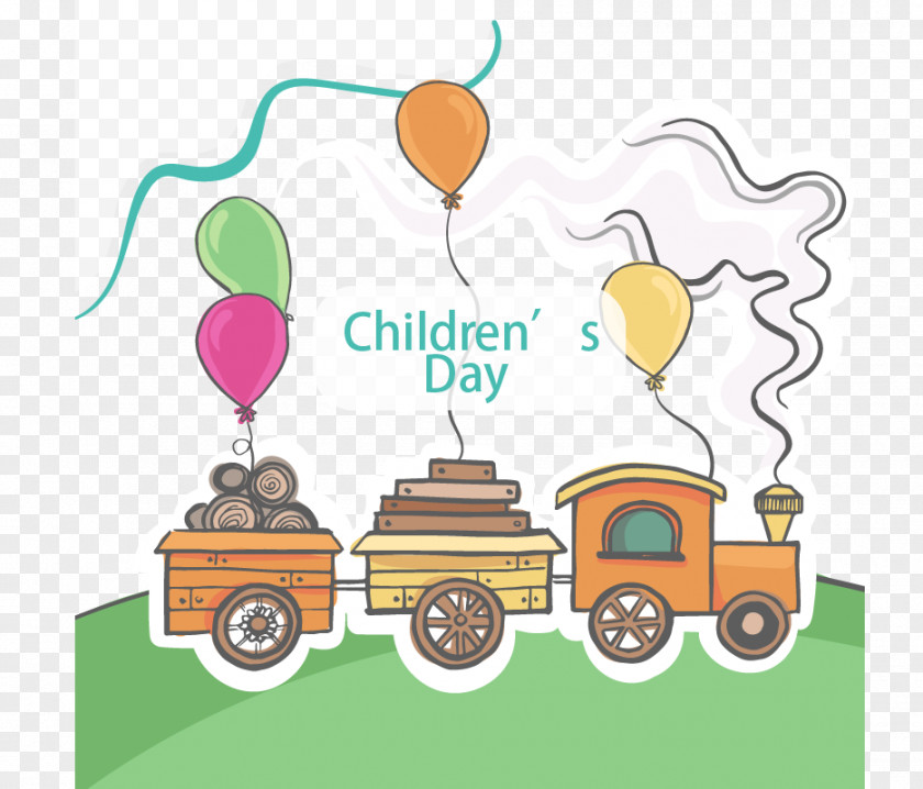 Train Children's Day Clip Art PNG