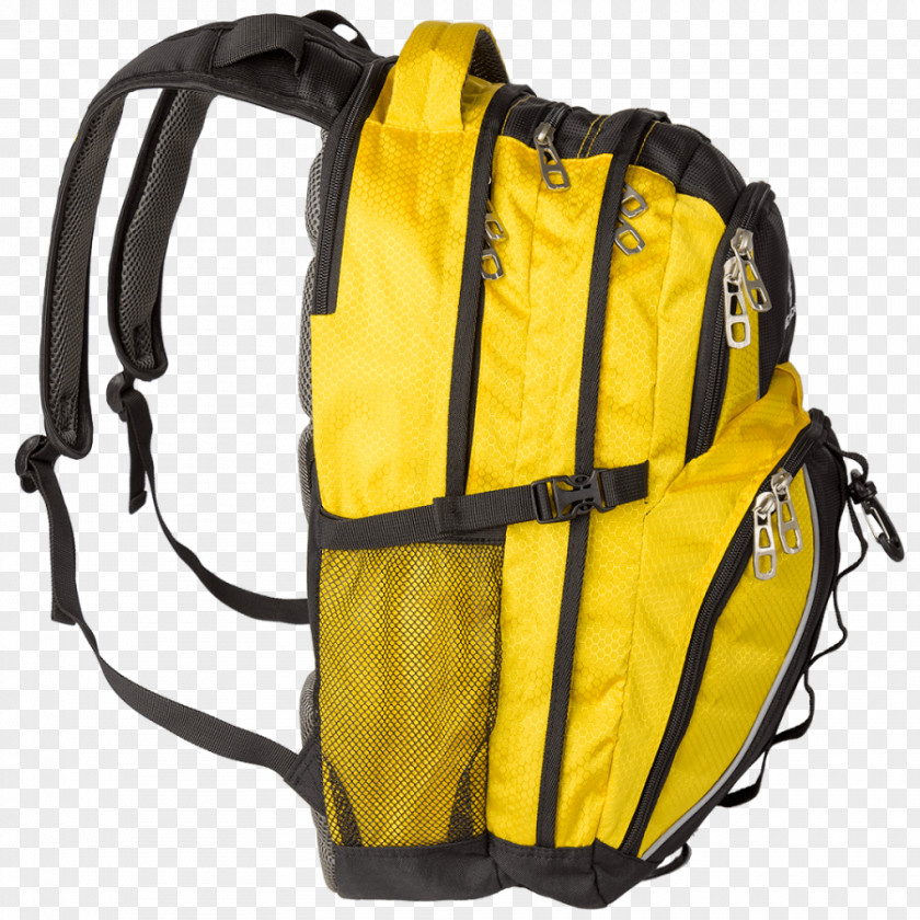 Yellow Gear Backpack Laptop Travel Bag Golf PNG