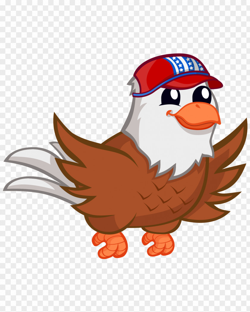 Hand-painted Cartoon Flying Bird May Love The Hat Bald Eagle Clip Art PNG