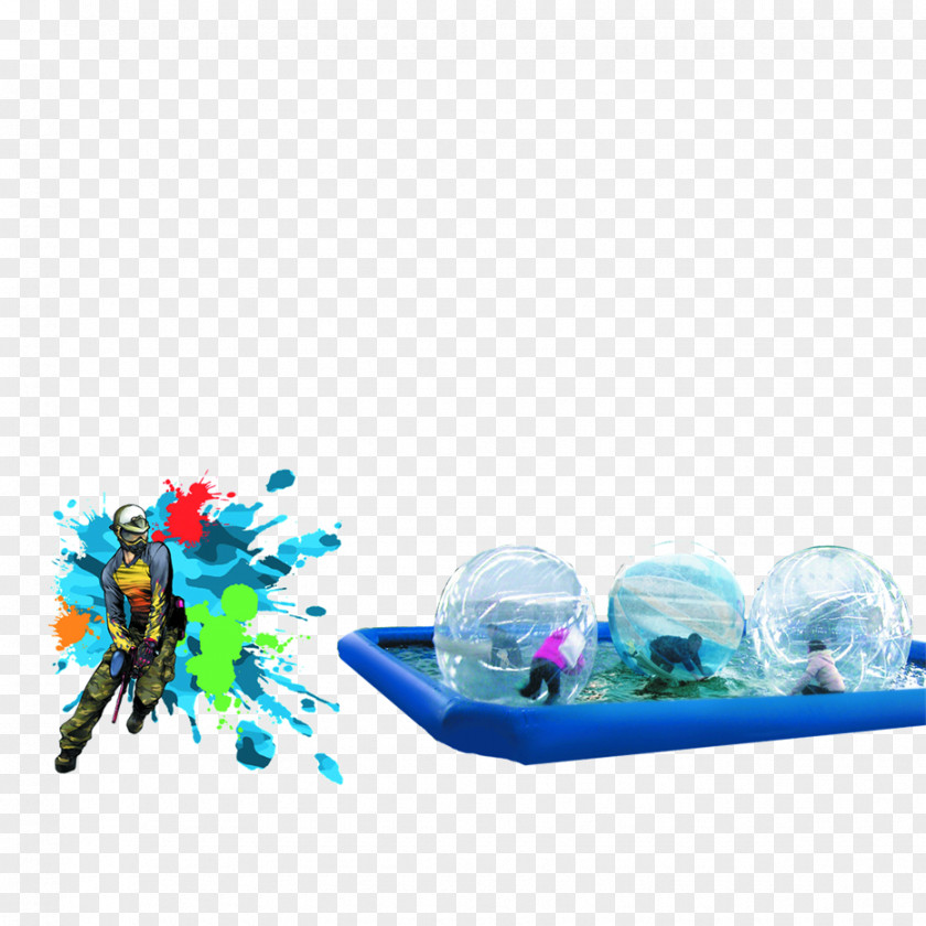 Waterball Water Ball Plastic Swimming Pool Game PNG