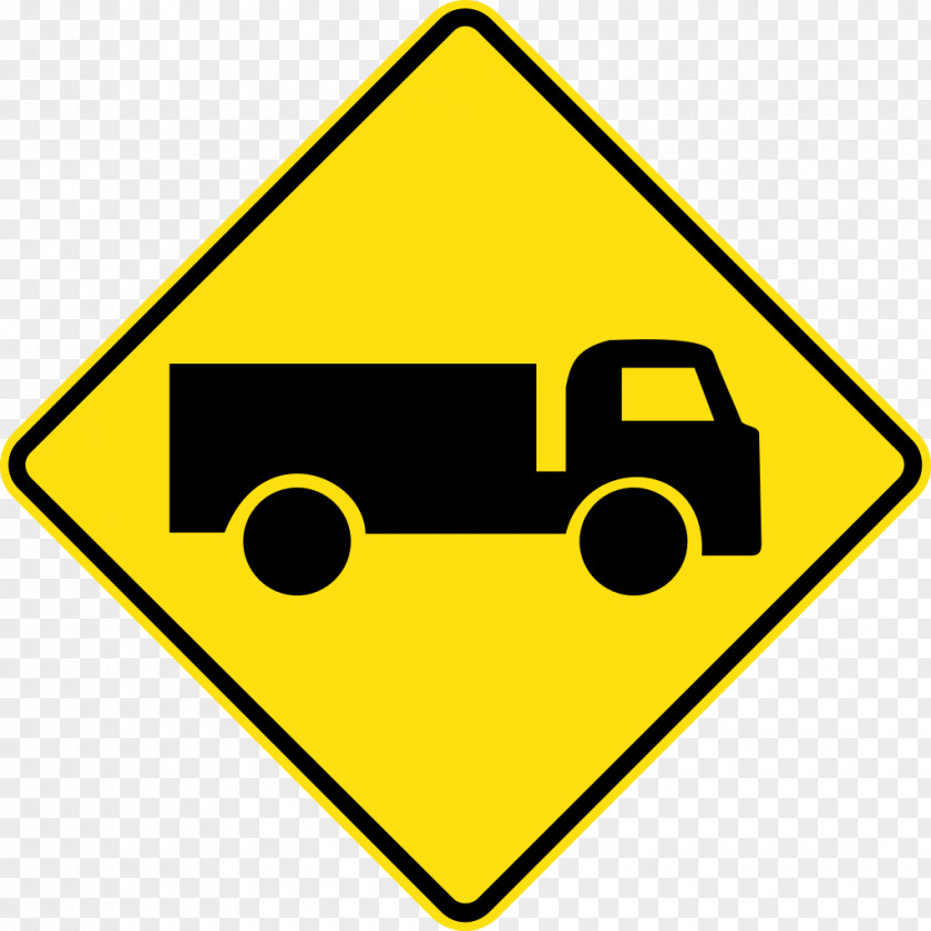 Creative Information Traffic Sign Warning Truck Road PNG
