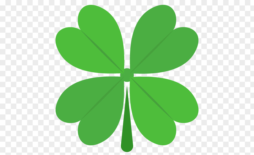 Emoji Luck Four-leaf Clover Emoticon PNG