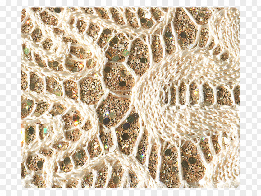 Glitter Material Doily Lace Brown PNG