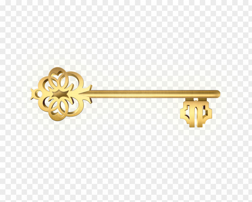 Key Gold Skeleton Clip Art PNG