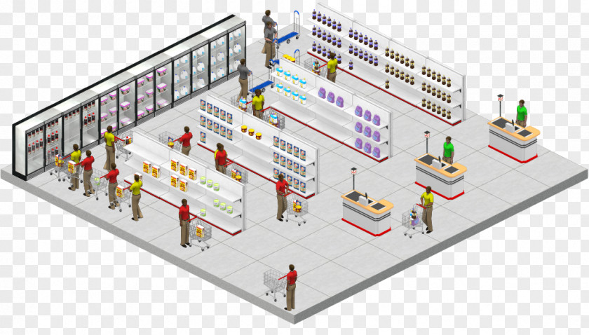 Supermarket Design Grocery Store Page Layout PNG