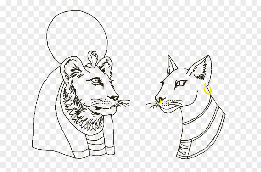 Cat Bastet Tattoo Sekhmet Whiskers PNG