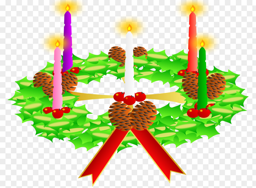 Free Vector Crown Advent Wreath Christmas Clip Art PNG