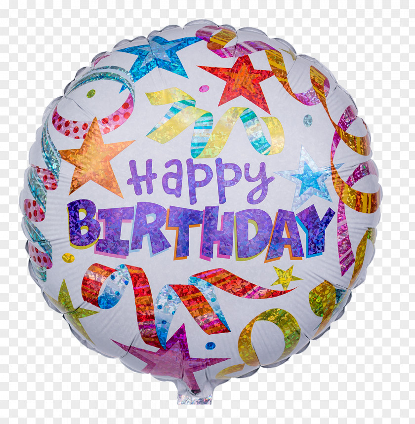 Balloon Toy Birthday Serpentine Streamer Text PNG