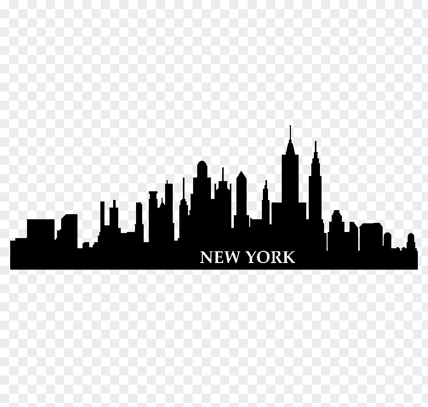 Building New York City Wall Decal Skyline Sticker PNG