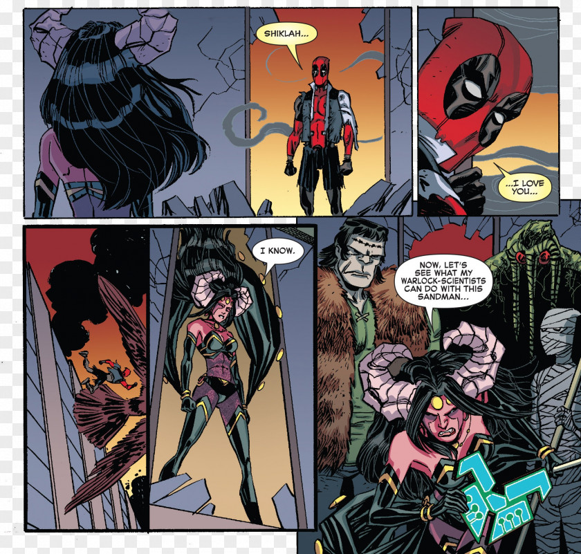 Deadpool Spider-Man Comics Captain America Domino PNG
