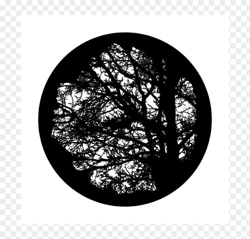 Light Gobo Tree Glass Projector PNG