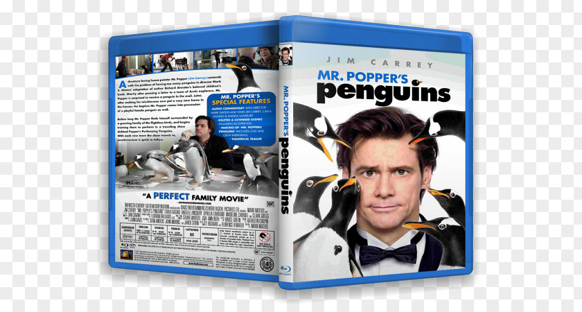 Mr Penguin Jim Carrey Mr. Popper's Penguins Tom Popper Film Comedy PNG