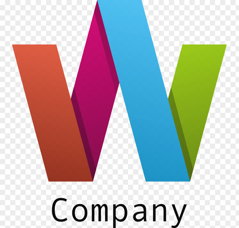 W Letter Logo Graphic Design PNG