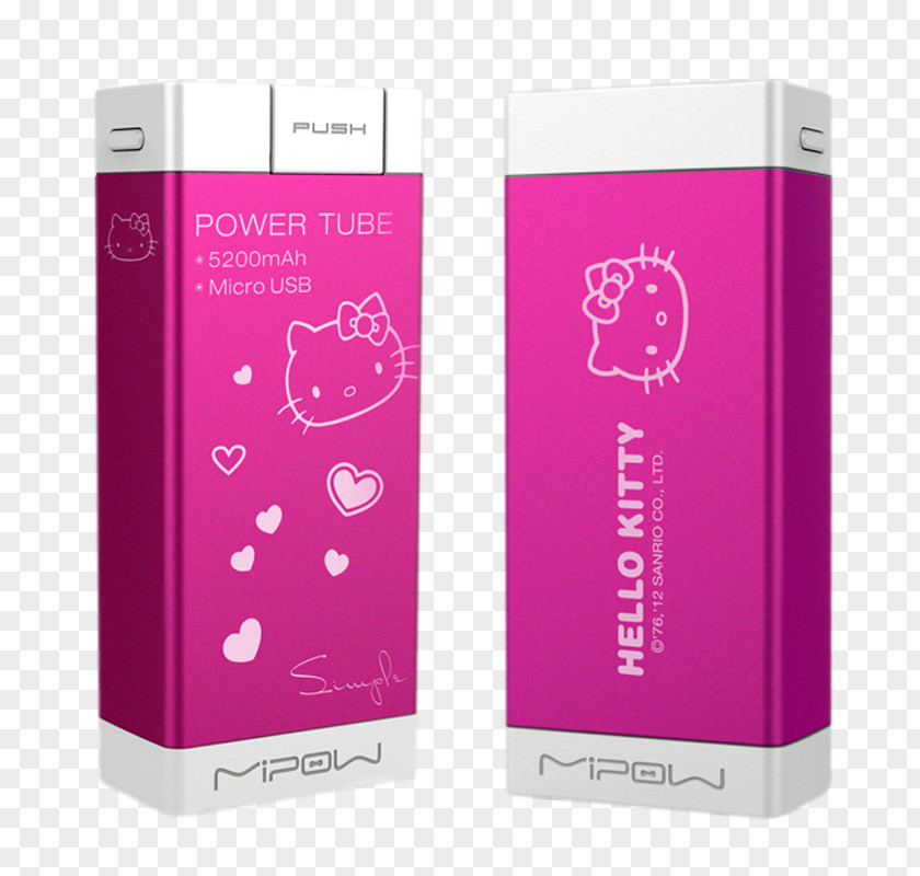 Battery Charger Hello Kitty Handheld Devices Flow IPhone PNG