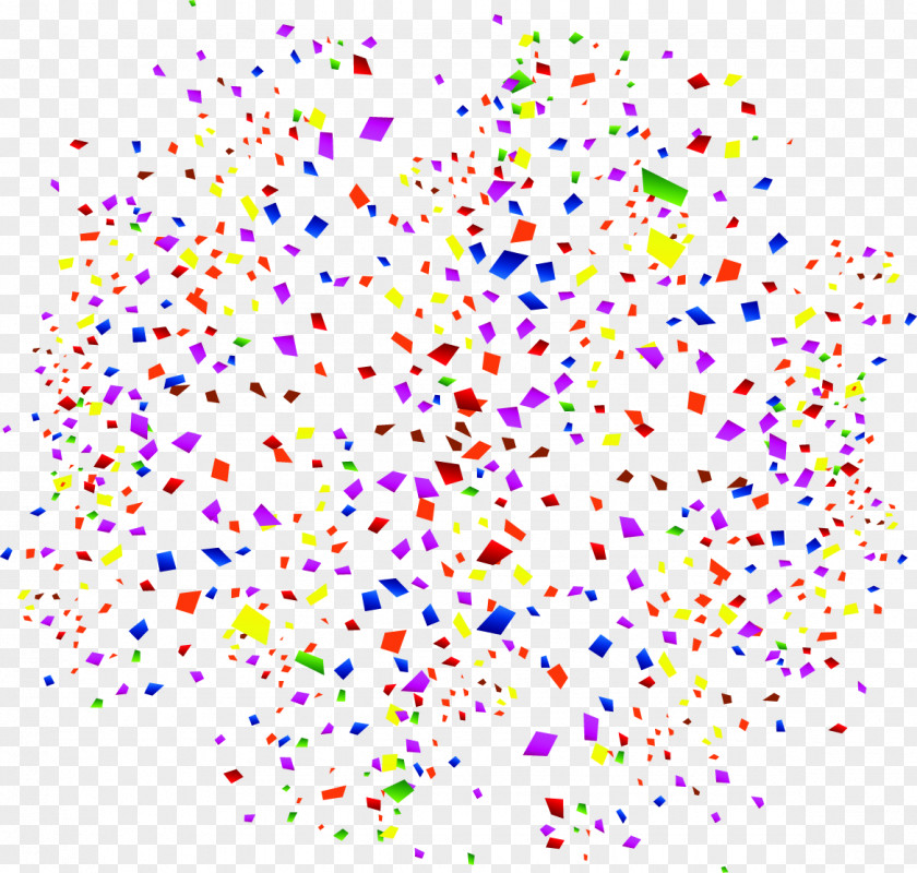Creative Design Consisting Of Spherical Colored Confetti Paper PNG
