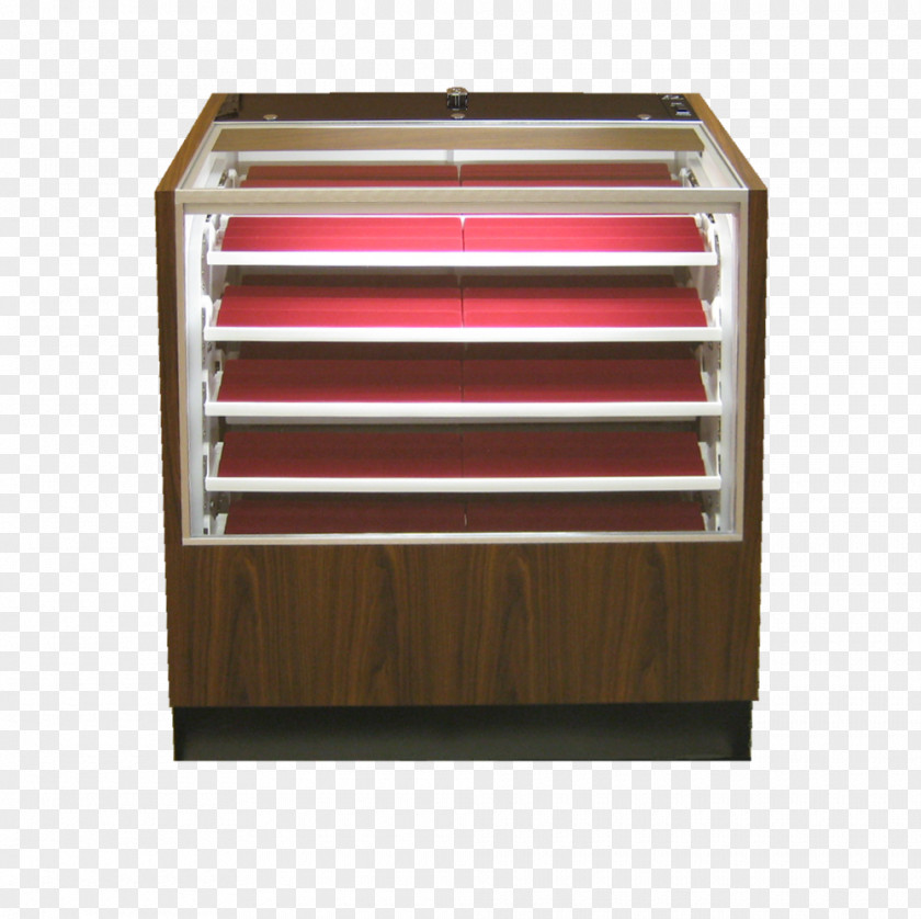 Glass Display Case Cabinetry Drawer Box PNG