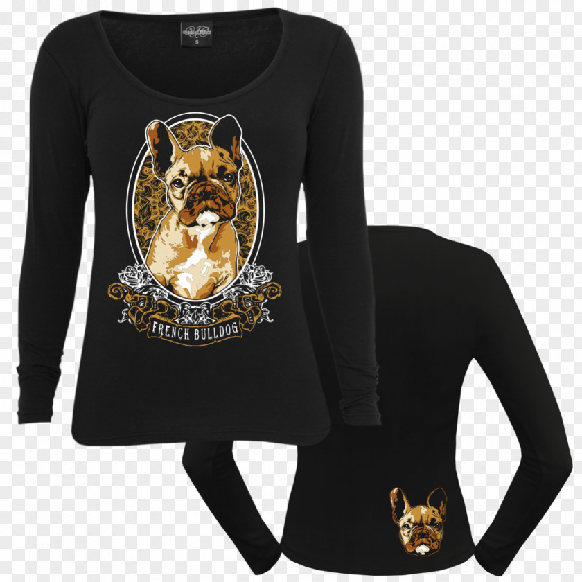 French Bulldog Long-sleeved T-shirt Clothing PNG
