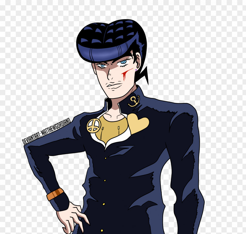 Josuke Higashikata Jotaro Kujo Art Diamond Is Unbreakable PNG