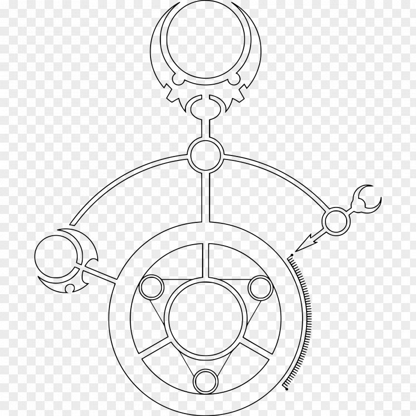 Magic Circle Line Art Symbol Clip PNG