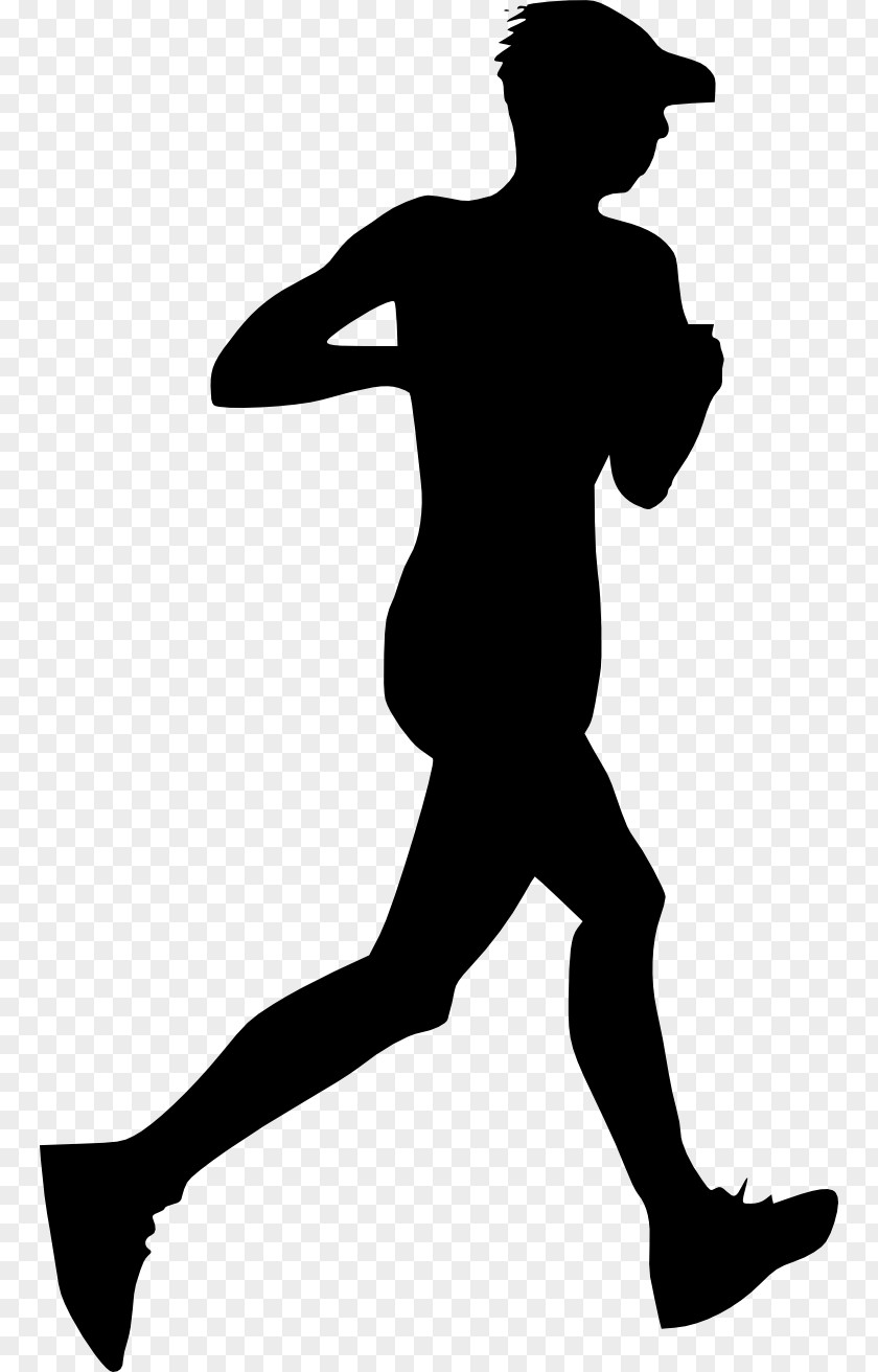 Running Man Silhouette Graphic Design Clip Art PNG