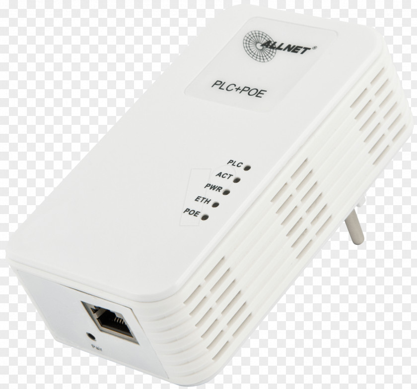 Adapter Power Over Ethernet Power-line Communication ALLNET HomePlug PNG