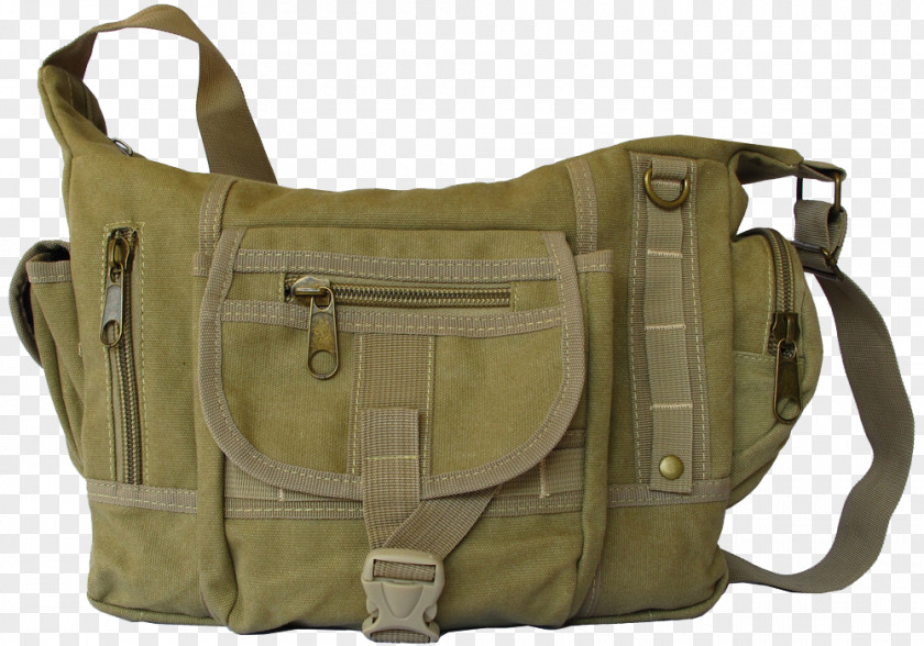 Bag Handbag Messenger Bags Leather Khaki PNG