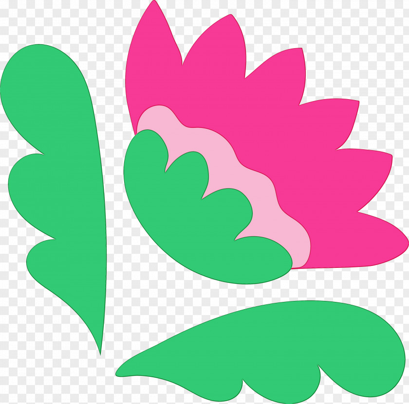 Cartoon Line Art Logo Petal Flower PNG