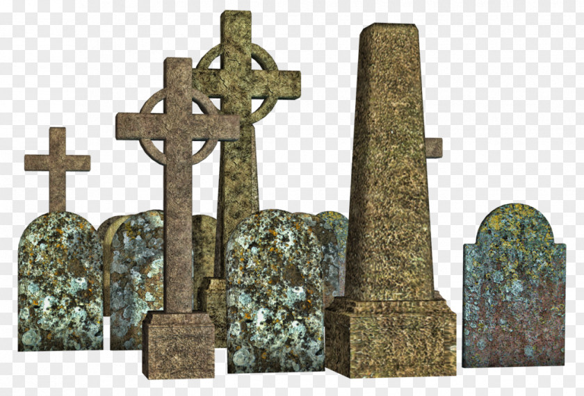 Grave Headstone Christian Cross PNG