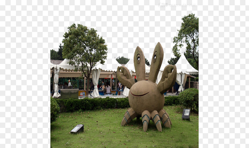 Nansha Beach Statue Garden Park Tree PNG