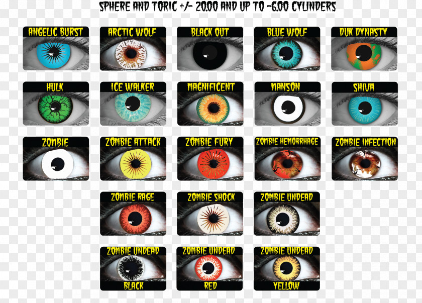 Posters Decorative Contact Lenses AC Lens Color Visual Perception PNG