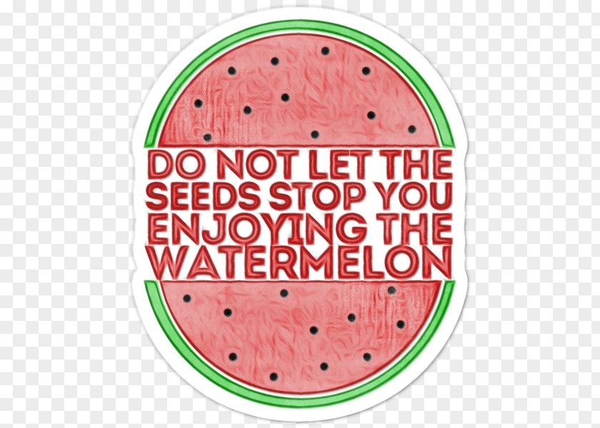 Watermelon M Label.m Line Point PNG