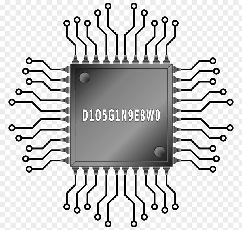Chip Integrated Circuits & Chips Central Processing Unit Computer Clip Art PNG