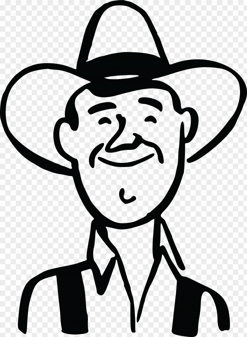 Farmer Drawing Smile Clip Art PNG