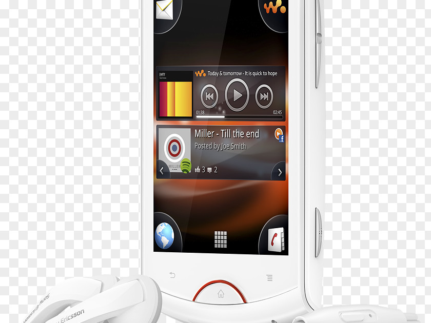 Sony Ericsson Live With Walkman W890i Smartphone PNG