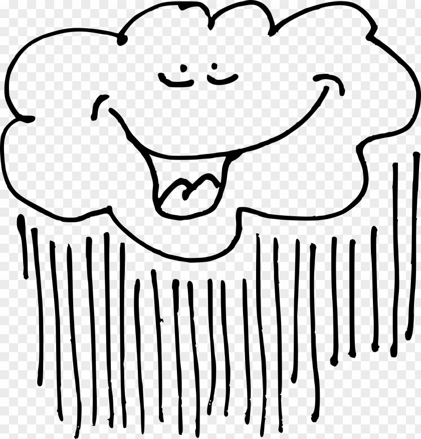 Cartoon Cloud Rain Clip Art PNG